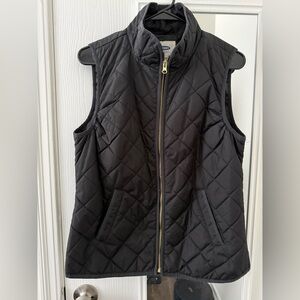 Black Quilted Vest